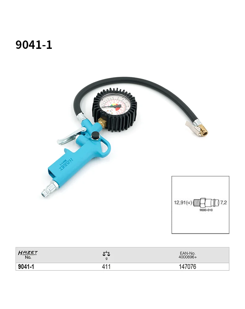 Barometer, tire pressure gauge, high precision car tire pressure monitor, auto repair and auto maintenance tools 9041-1