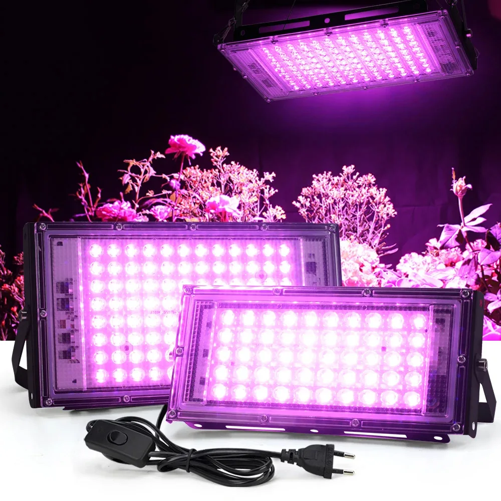 2025 novo 50w-300w led espectro completo planta luz para mudas suculentas luz de preenchimento banda completa planta crescente lâmpadas luz rosa quente