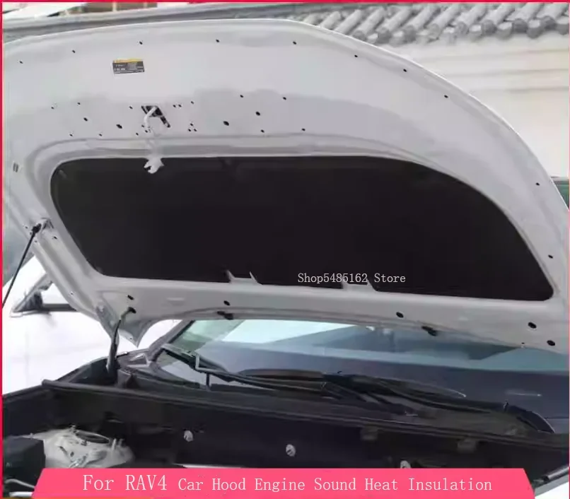 Image of Für Toyota Rav4 2009-2012 2013-2018 2019-2024 Motorhaube Schalldämmung Wärmeisolierung Baumwollmatte Schallschutz Wärmeisolierungsmatte
