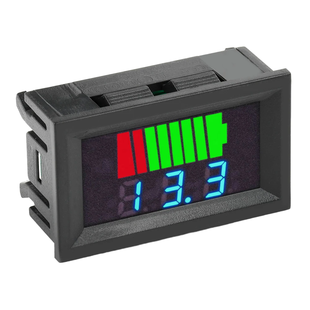 12V 24V 36V 48V 60V Car Battery Charge Level Indicator Lithium Battery Capacity Meter Tester Display LED Tester Voltmeter ﻿
