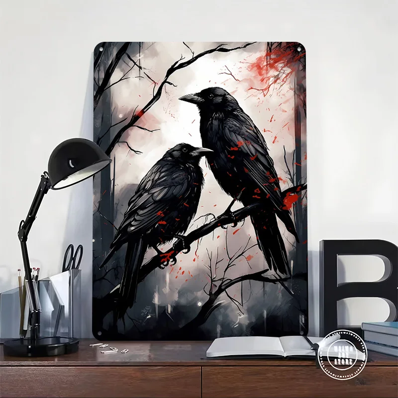 Norse Nordic Mythology Tinplate Poster Custom Wall Art Vintage Metal Signs Retro Tin Plaque for Desk Decor Room Home Decorations