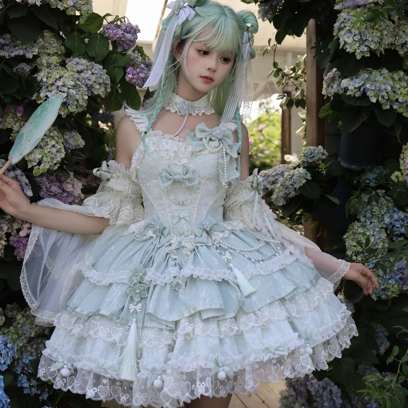 BUYEE公式アカウント11 LO360 lolita Original japonês lolita roxo lolita vestido conjunto novas meninas