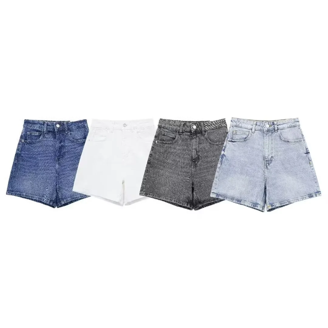 European and American style women's summer new casual fashion versatile loose high waist comfortable version shorts
