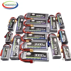 2S 3S 4S 5S 6S Lipo Battery 60C 7.4V 11.1V 14.8V 22.2V 1300mah 1500mah 3300mah 4200mah 5200mah 6000mah for RC Car Truck Drone