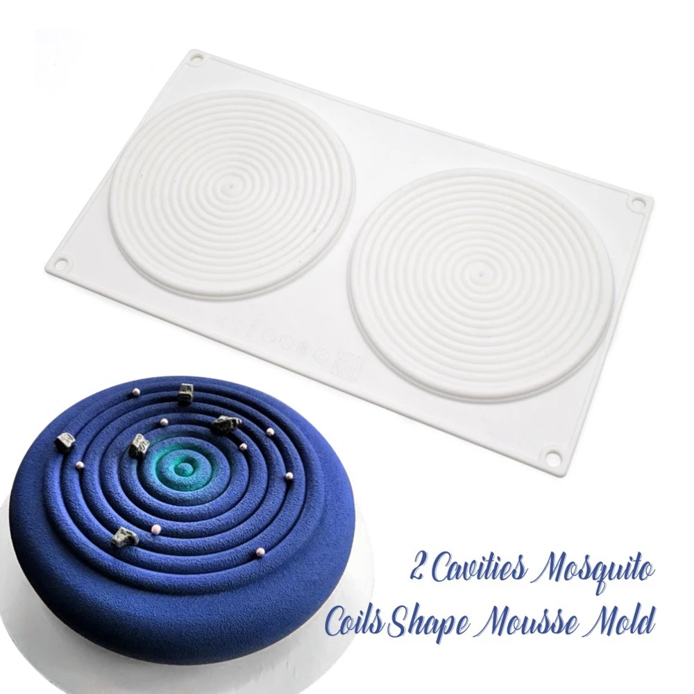 Molde Silicona Reposteria Spiral Mosquito Repellent Incense Shaped Cake Silicone Baking Mold DIY Spiral Silicone Candy Mould