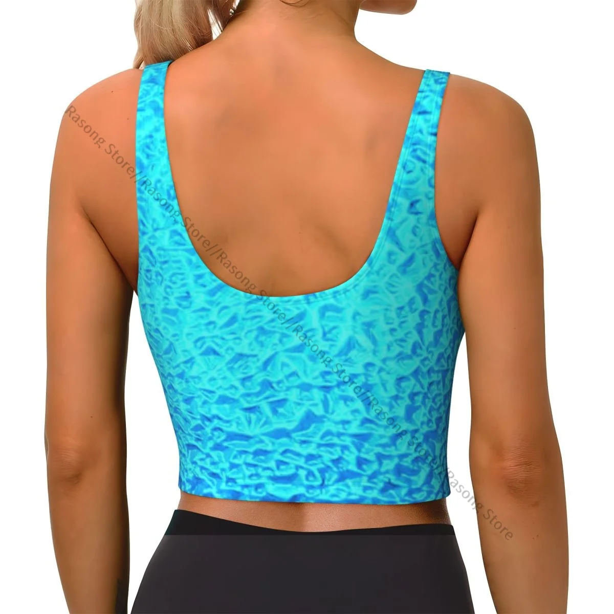 Sports Bra Women Running Yoga Clothes Vest Stone Texture Background Gathering Fitness Vest