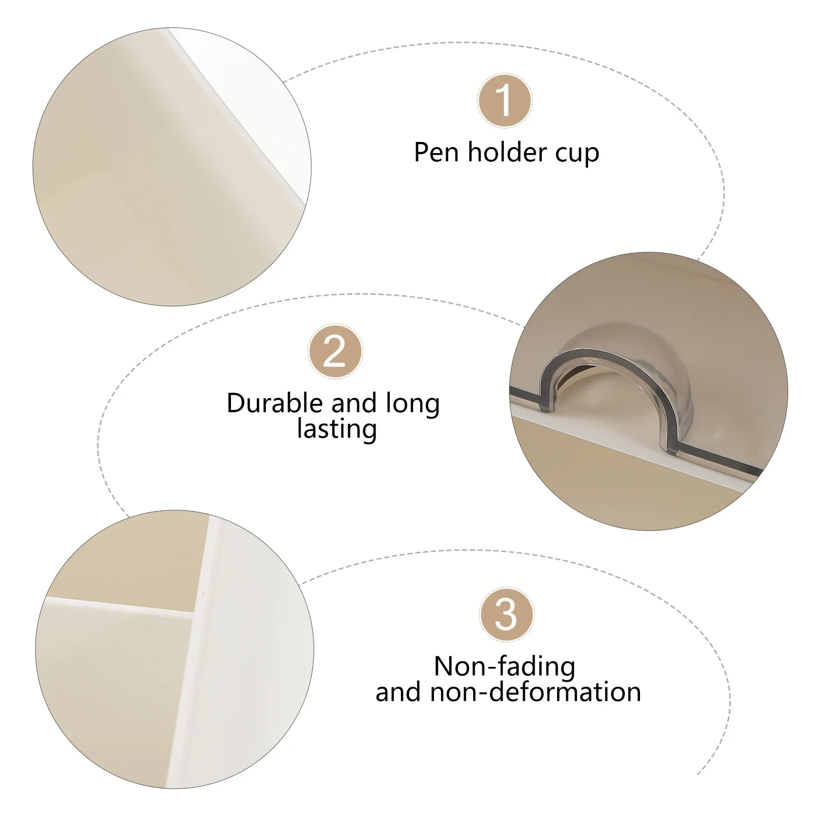 Stylish Desk Organizer HIPS Multifunctional Makeup Storage Box Creative Vanity Organizer Table Storage Holder