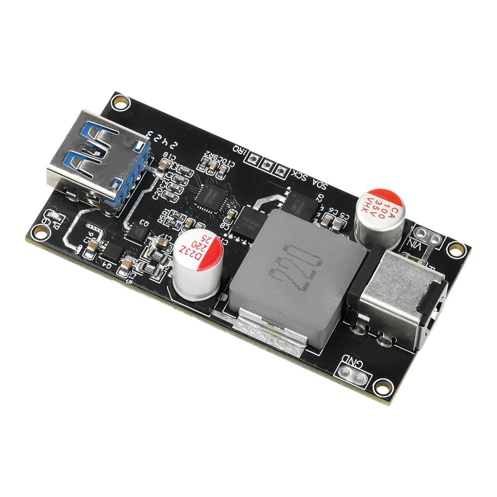 

DC6-30V 140W Multi-protocol Desktop Smart Fast Charging Module Supporting QC4.0+/5.0 PD PPS FCP SCP SFCP AFC Fast Charger Board