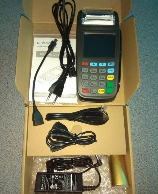 Imagem -04 - Mobile Pos Terminal Billing Machine Leitor de Cartão Chip Emv New8210 Preço