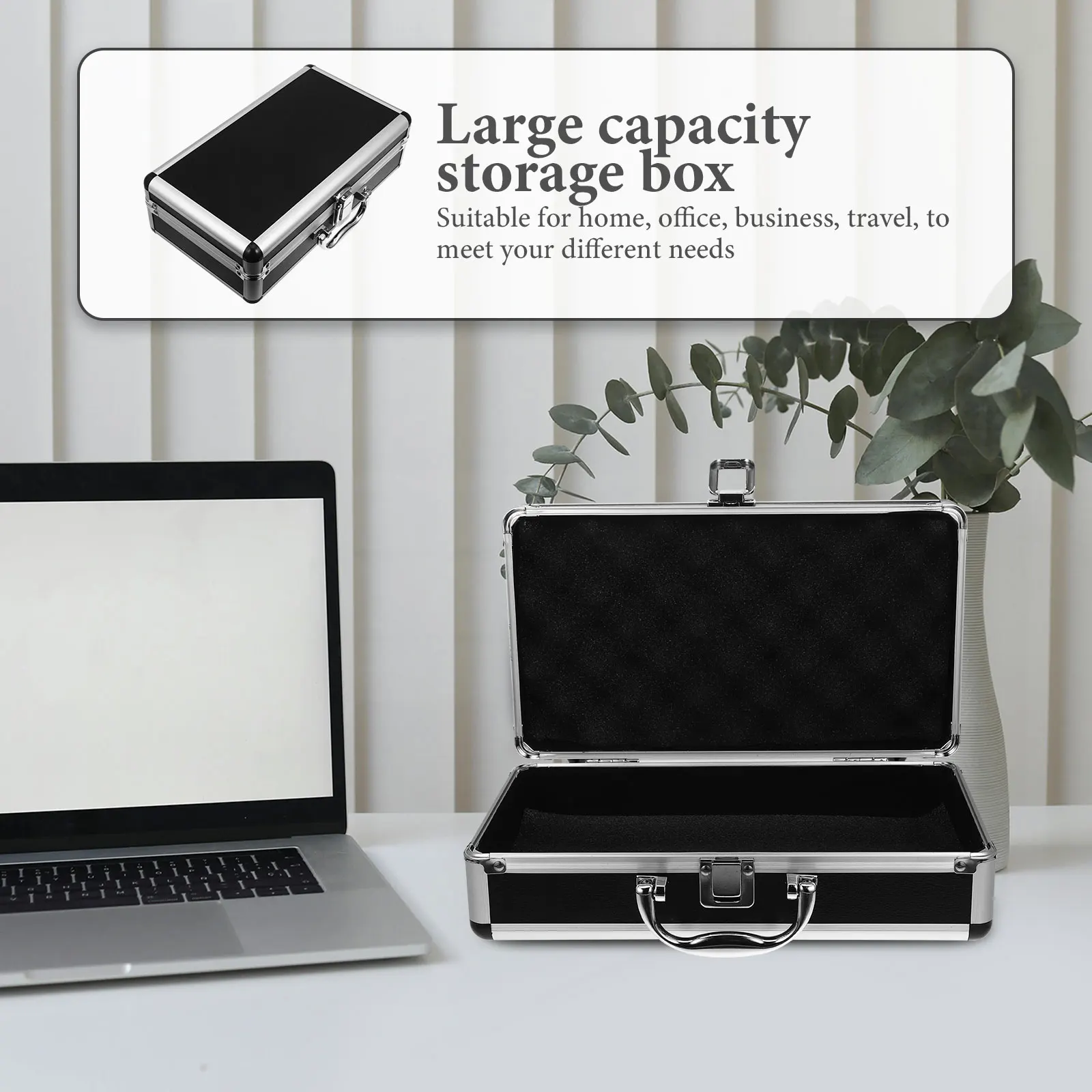 Коробка из алюминиевого сплава большой емкости, многофункциональный портативный футляр для хранения лекарств, прочный металлический контейнер для инструментов для домашней мастерской