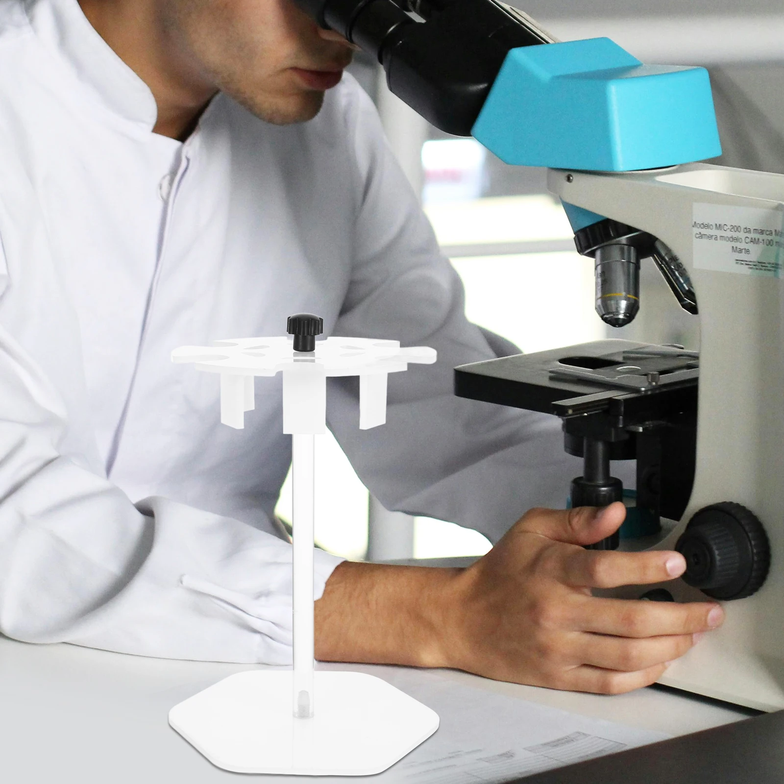 

Detachable Round Base Pipette Holder For Sturdy Acrylic Rack Large Capacity Portable Stand For Multiple Pipettes