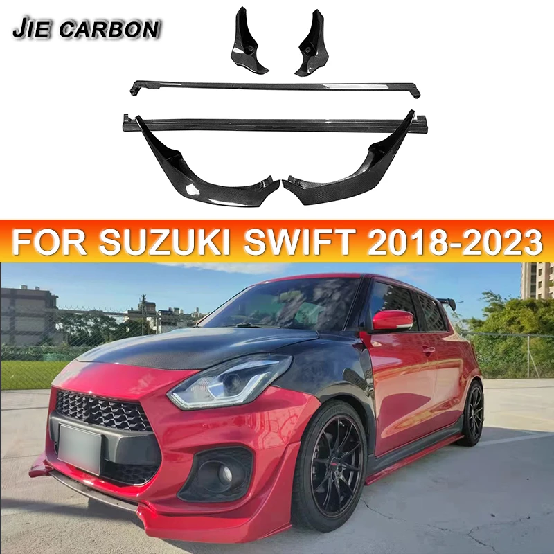 Real Carbon Fiber Car Exterior Small Wrap Upgrade Trim for Suzuki Swift sport ZC33S  2018-2024 Body Kits Car Accessories