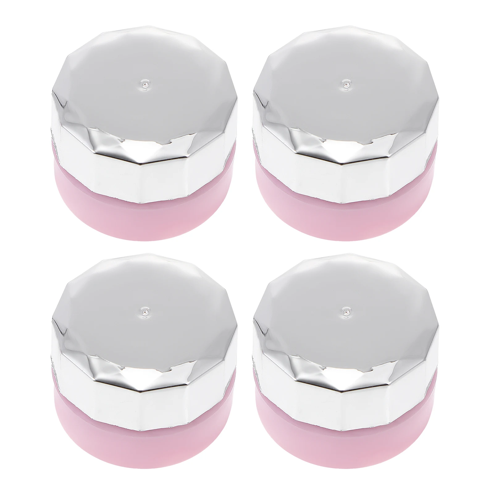 

4pcs Empty Nail Polish Bottles Clear Plastic Travel Containers Leakproof Filling Bottles for DIY Nail Polish Cuticle Oil