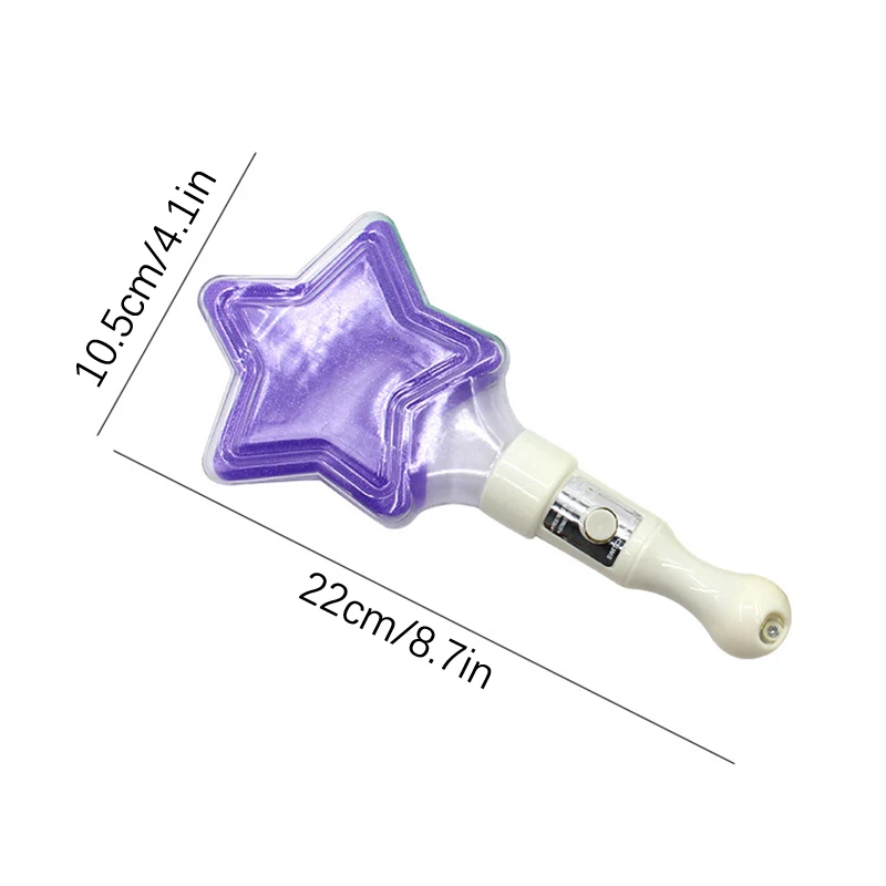 Glowing LED Magic Star Wand para crianças, decoração de festa luminosa, vara de luz luminosa fluorescente feliz, decoração de festa de aniversário para meninos e meninas