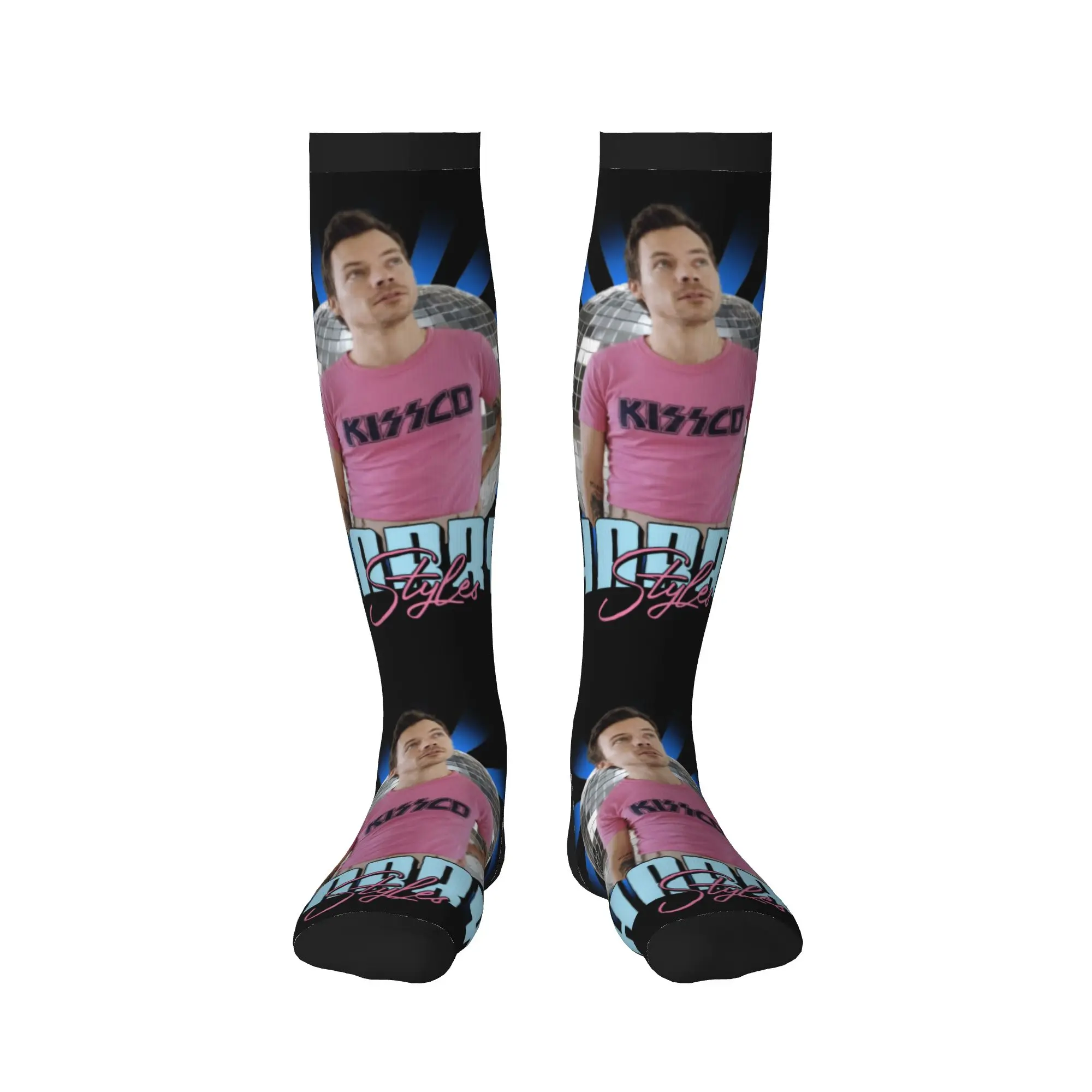 Styles Music Harrys Kiss All The Time Disco Occasionall Dress Socks Mens Womens Warm Fashion Novelty  Sports Compression Socks