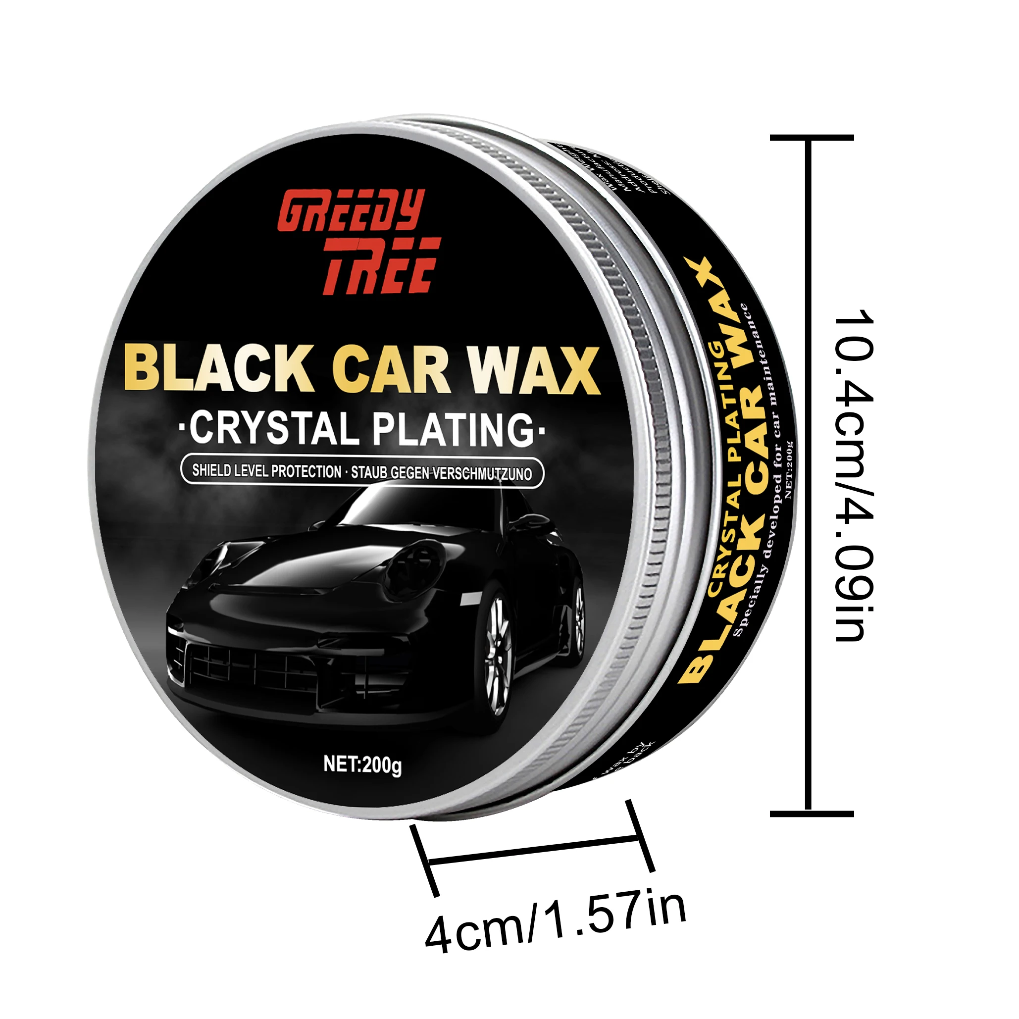 Cire d'entretien pour peinture automobile – Élimine les tourbillons et l'oxydation, revêtement céramique hydrophobe pour une finition brillante