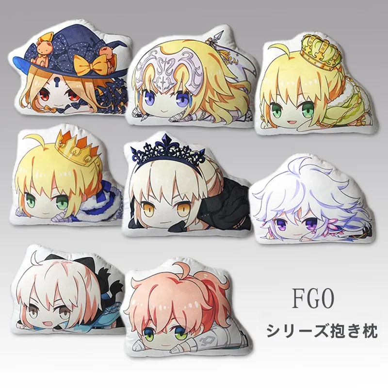 Fate/Grand Order Anime Plush Pillow Saber Black Jeanne Merlin Matilda Soft Cuddly Toy Cushion for Boys And Girls