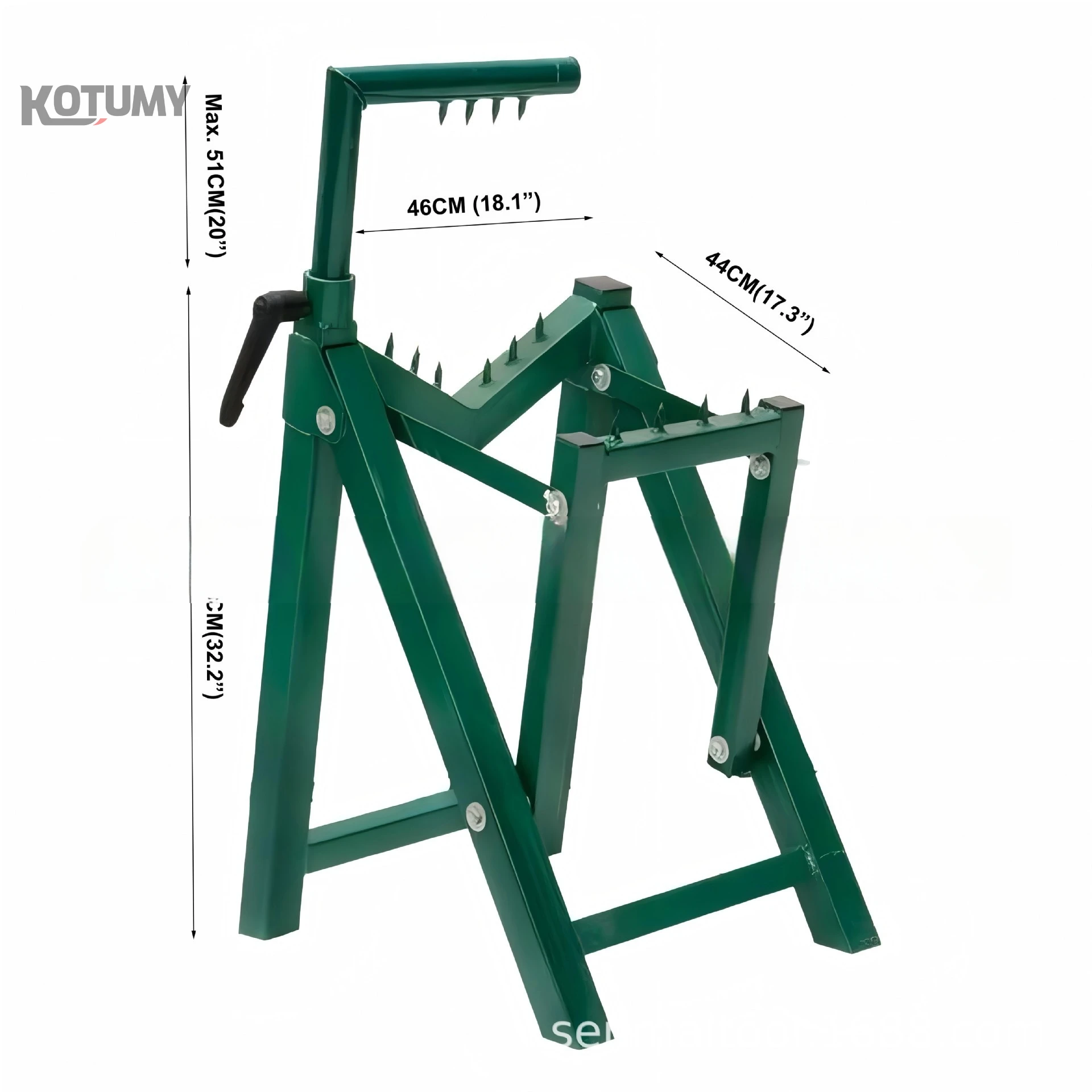 Heavy-Duty 300kg Foldable Portable Wooden Stand for Turning Wood Saw Horse Saw Frame - Durable Multi-Purpose Crafting Bench