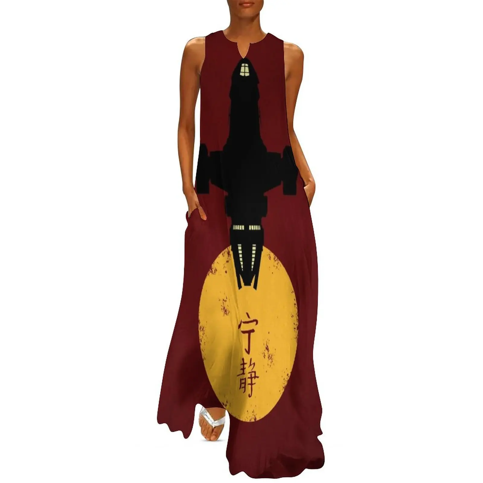 Firefly Serenity Silhouette Poster Long Dress women