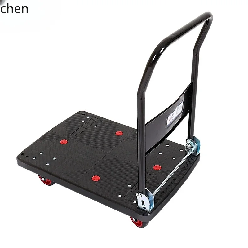 YFY  Flatbed Movable Silent Trailer Push Truck Folding Pull Truck