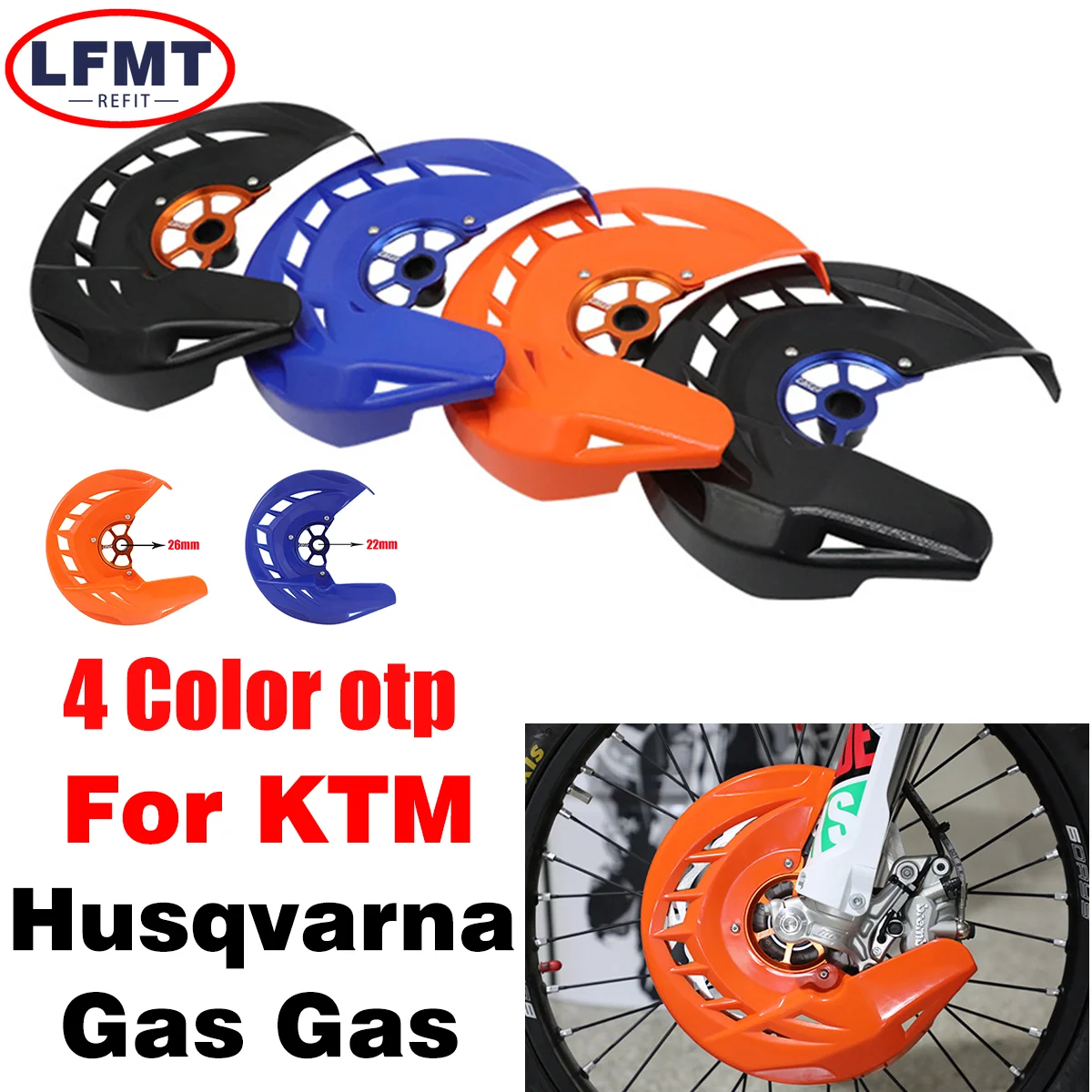 

Motorcycle Brake Cover 22mm 26mm Front Brake Disc Guard For KTM SX SXF XC XCF XCW EXC EXCF TC FC TE FE 125-530 2015 2016 - 2021