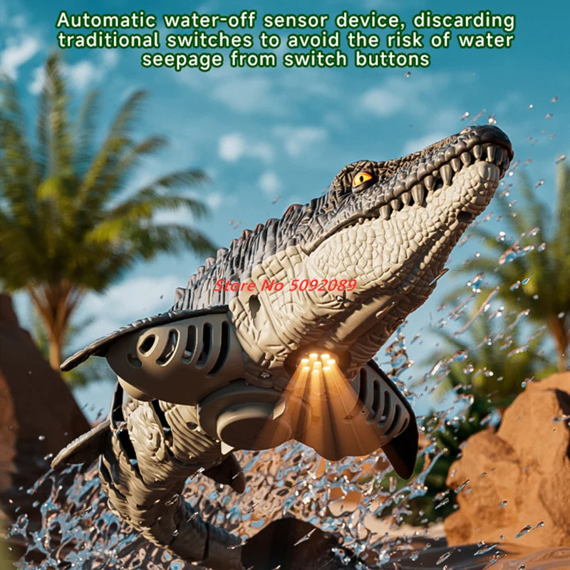 Rc Dinosaurier Mit HD Kamera Spray Wasser Spielzeug Ferngesteuertes Boot Hohe Simulation Dinosaurier Elektronische Roboter Boot Spielzeug Geschenke