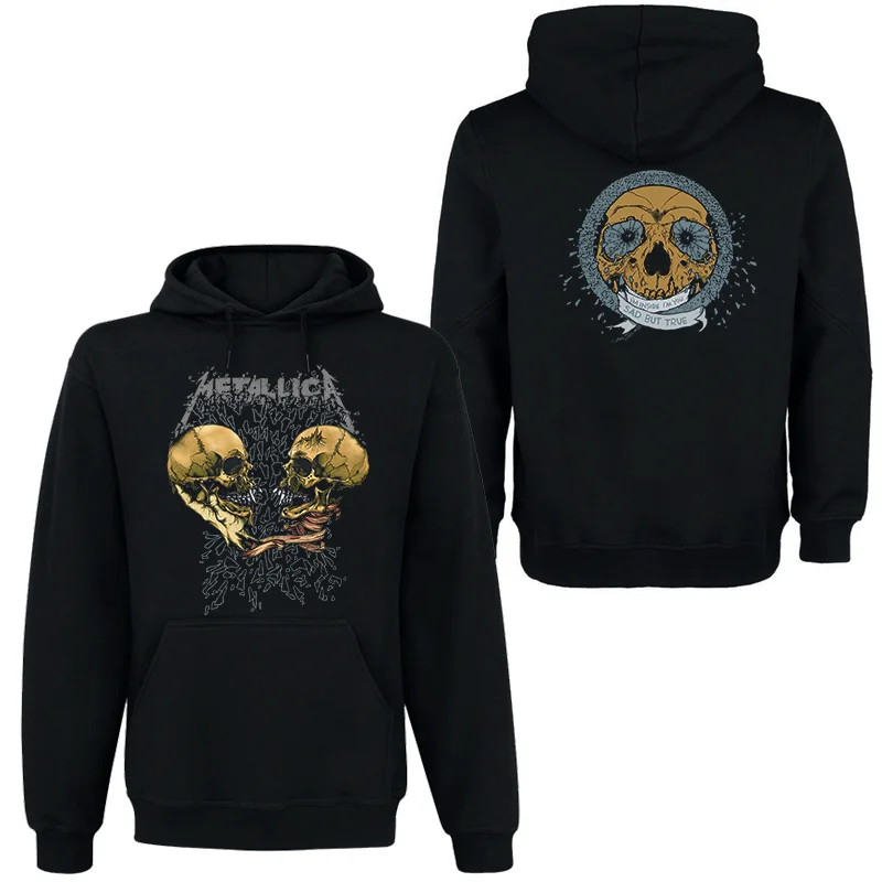 METALLICA Band Rock Dark Wind Hoodie Herren Street Hip Hop Top Bequemer Kapuzenpullover Herbst/Winter Persönlichkeit Herrenbekleidung – Detail 14