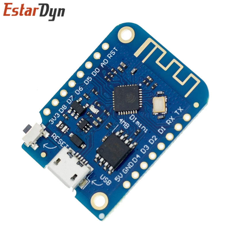 WeMos D1 Mini Pro V3.0 NodeMcu 4MB/16MB bytes Lua WIFI Internet de las cosas, placa de desarrollo basada en ESP8266 CH340G Nodemcu V2