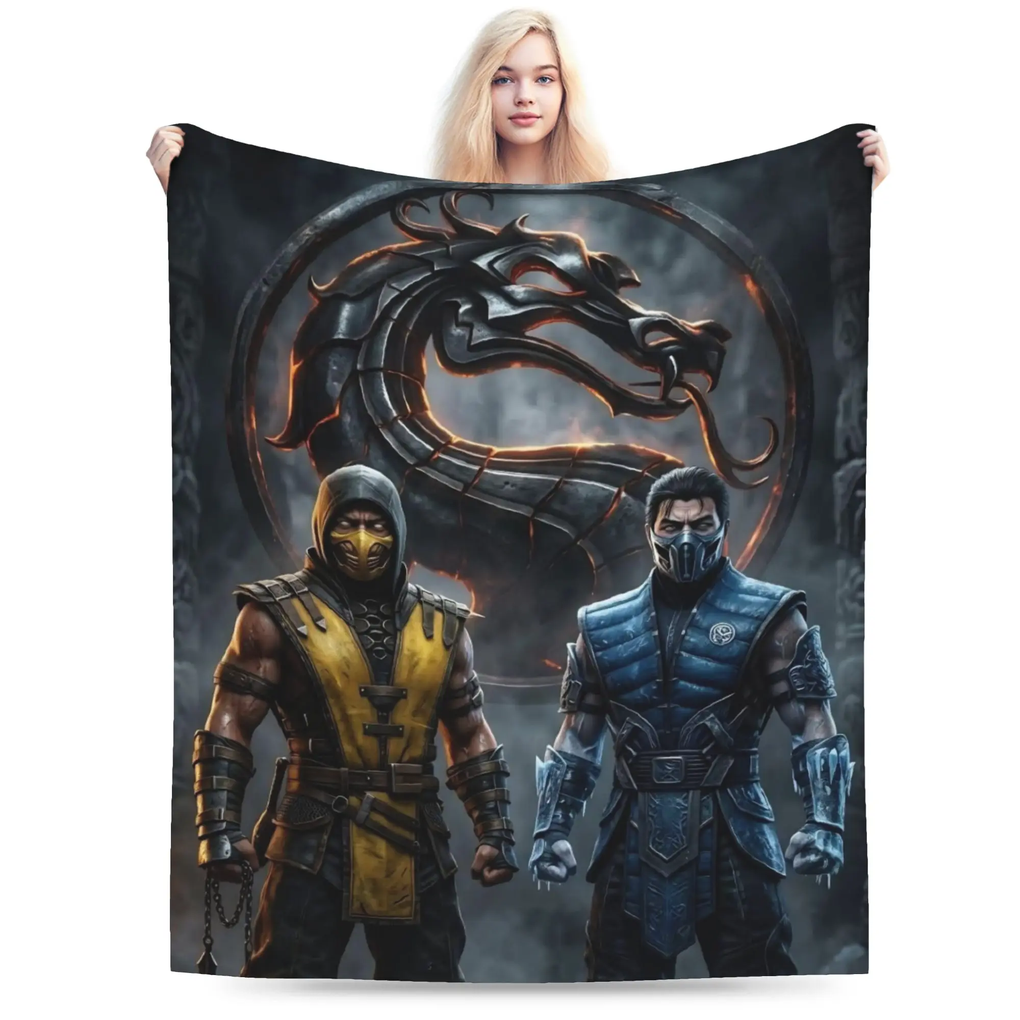 Mortal Kombat II Moive 2026 Blanket Multi-size Soft and Lightweight  Throw Blankets for Sofa Couch and Bed
