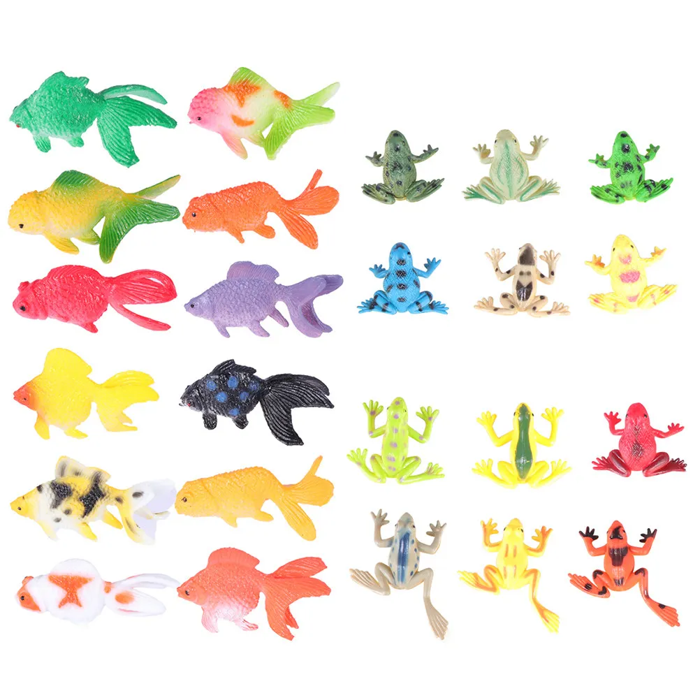 

24Pcs Imitated Animal Playthings Vivid Plastic Simulation Educational Kids Cognition Animal Crafts Desktop Decors for Creative