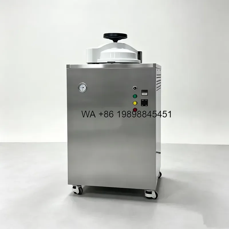 Wmwmnu Vertical Pressure Steam Sterilizer SUS304 Chamber Autoclave with Multi Safety Protection for Lab Hospital Food Factory