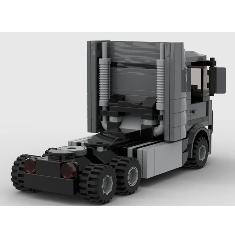 

MOC-254366 New Classic Cab Semi-Trailer Truck Building Block Model 234 Parts Boys Children's Birthday Christmas Toy Gift