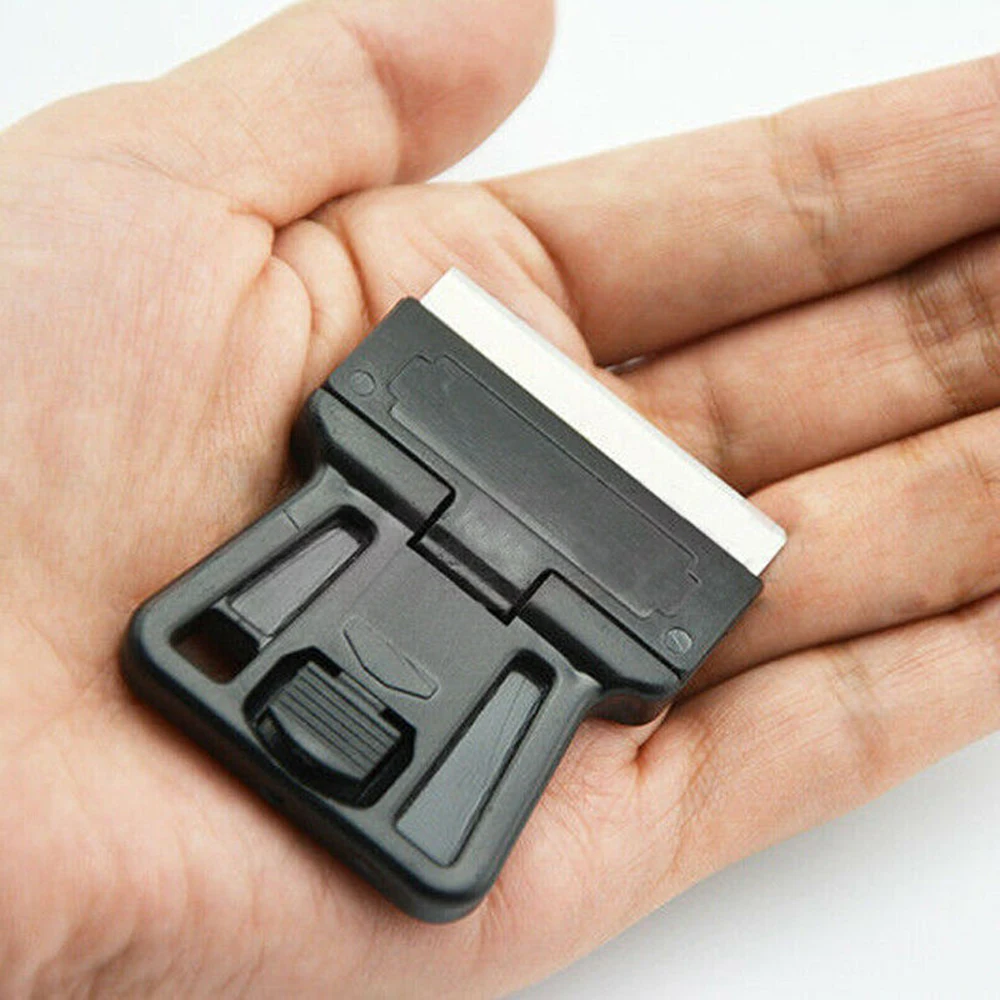 Miniraspador con mango para pintura, herramienta de limpieza para ventana, 4 piezas