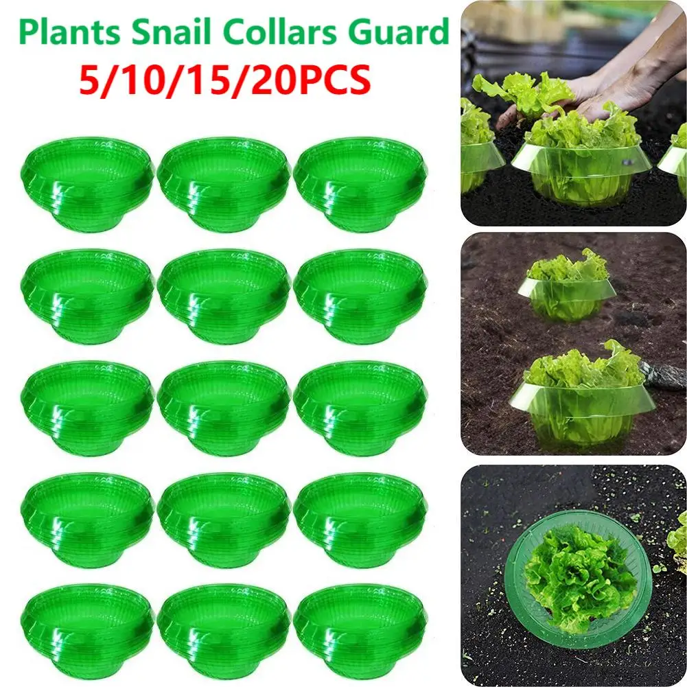 5/10/20pcs Snail Collars Slug Plant Protection Rings Vegetables Covers Agricultural Plant Snail Guard Garden Pest Control Tool