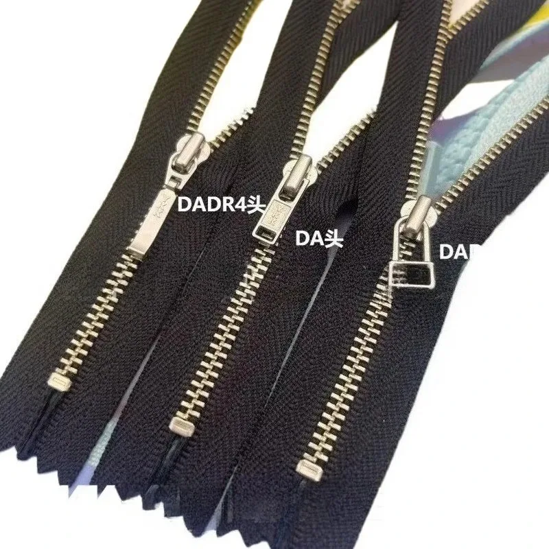 

30pcs/Lot 3# 15 To 20cm YKK Metal Zipper Close End White Copper Pocket Bag Pant Black Off White Clothing Sewing Accessory