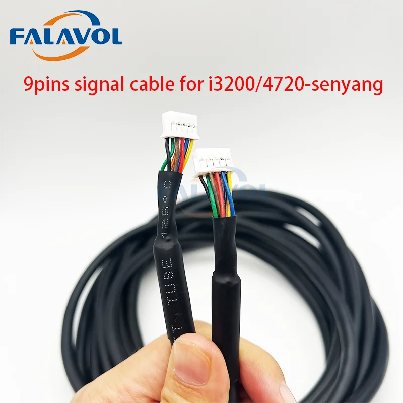 FALAVOL  9pins Senyang Board Long Signal Cable for Epson 5113/4720/I3200 Communication for Galaxy Allwin Myjet Infiniti printer