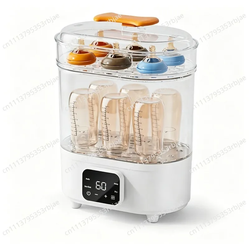 Multifunctional Electric Baby Bottle Sterilizer and Dryer with Digital Display for Baby Bottles & Pacifiers