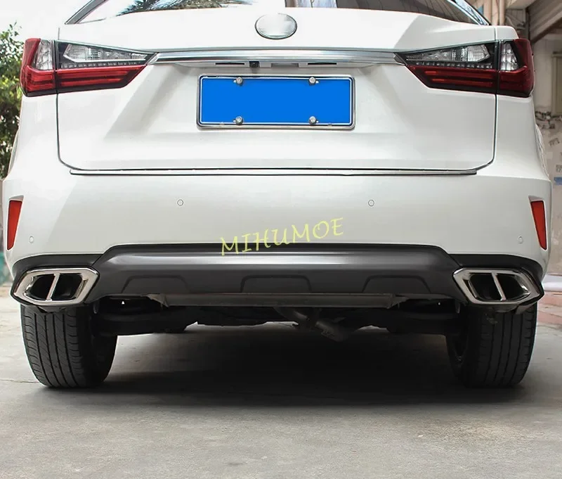 For 2016 2017 2018 2019 Lexus RX200t RX300 RX350 Car Exhaust Muffler Tail Pipe Tip Cover Trim