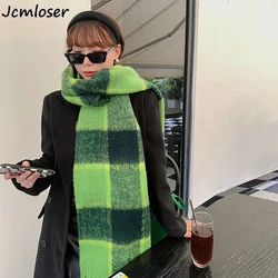 Luxury Winter Cashmere Scarf Women Design Plaid Warm Pashmina Blanket Horse Scarves Female Shawl Wraps Thick Foulard Bufanda