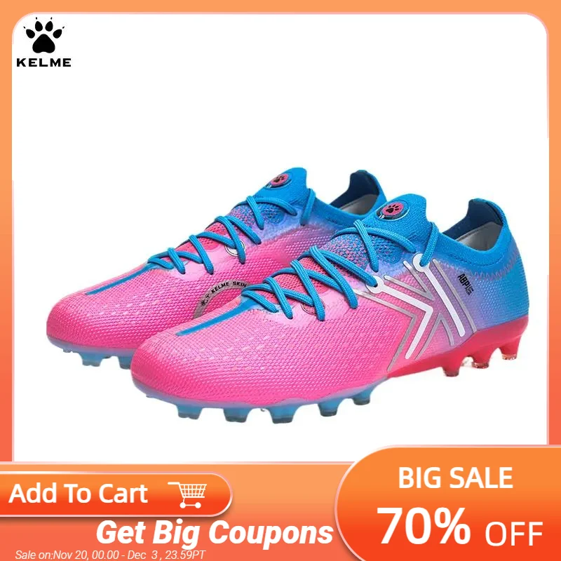 

KELME Next Top Football Shoes Natural Artificial Grass Professional Competition Training Mg Soccer Shoes Anti Slip