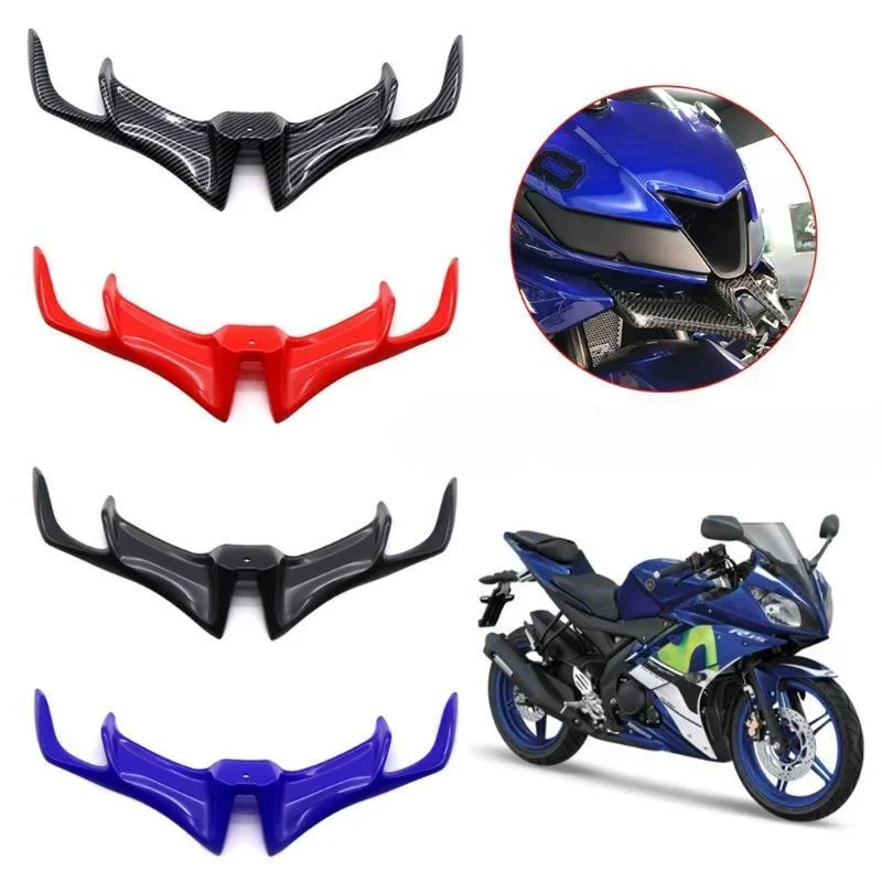

Motorcycle Front Fairing Winglet Wing Cover Trim For YAMAHA YZF R15 V3 2017 2018 2019 2020 2021 Shark Fin Beak Moto Accessories