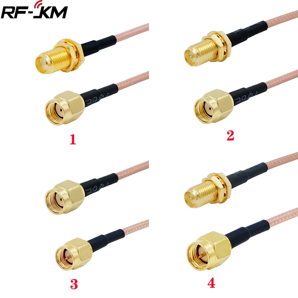 

5pcs RG316 Cable SMA to SMA Connector RF Coaxial Jumper Pigtail Cable For Radio wifi 4G Antenna