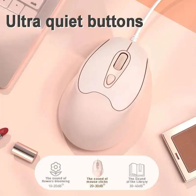 Hot Selling Type-C Interface Wired Mouse Plug And Play Compatible With Multiple Systems DPI Adjustable Button Mute Mouse