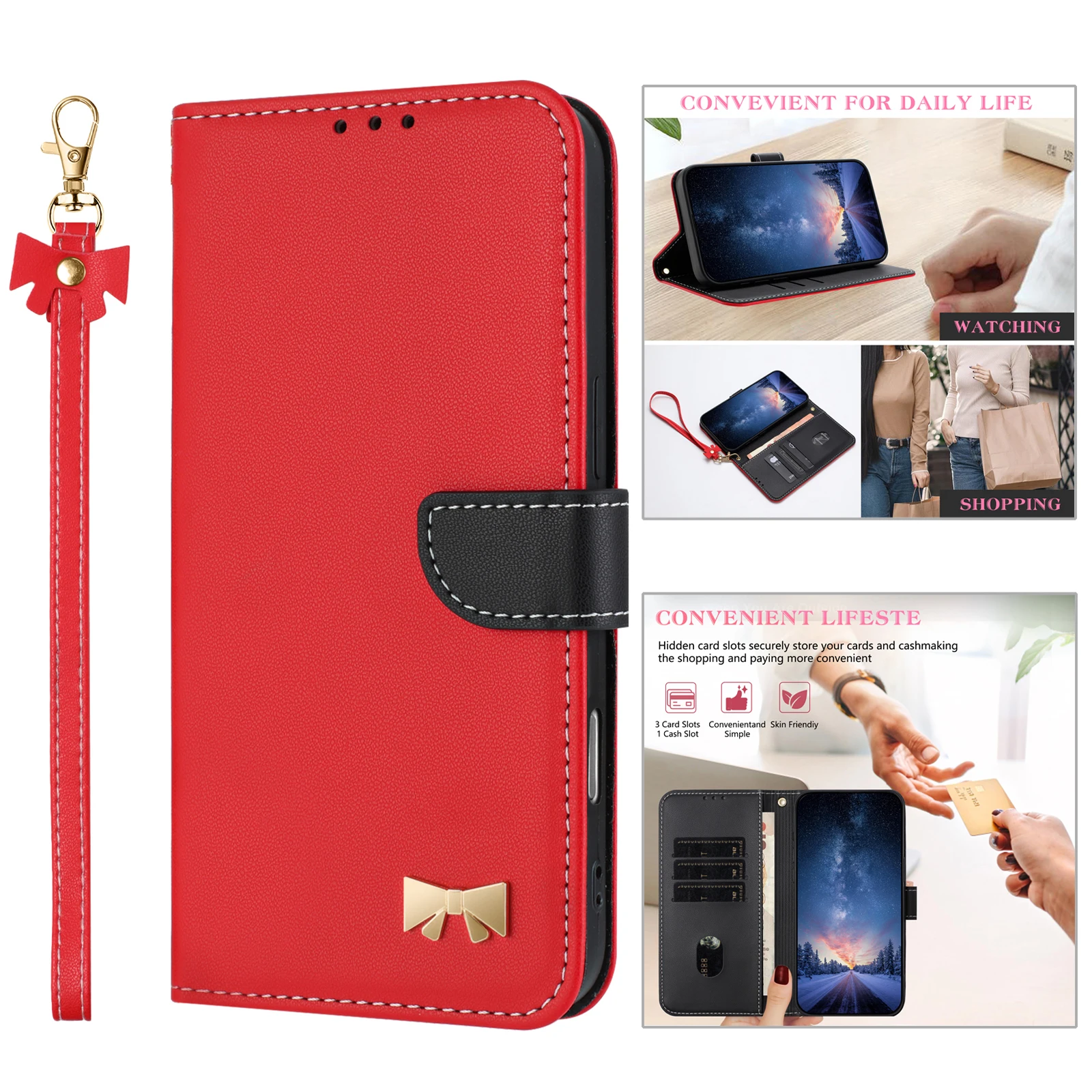 Flip Leder Telefon Fall Für Redmi Hinweis 14 13 12 Pro Plus 14C 13C 12C 11A Turbo 4 Pro a4 A3 Karte Halter Brieftasche Abdeckung Coque Etui