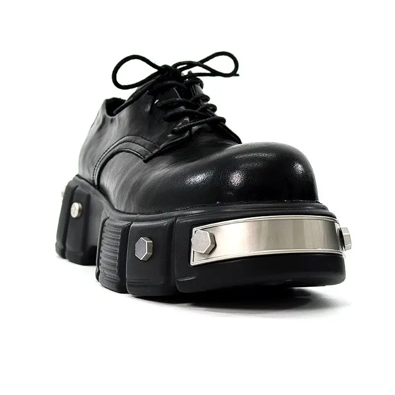 

2025 мужские нишевые туфли Tilta Advanced Sense с круглой головкой в британском стиле с толстой подошвой и увеличенной большой головкой для отдыха