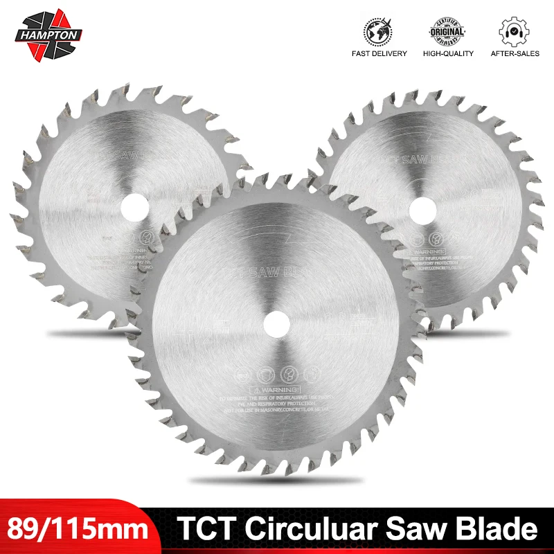 

HAMPTON 89/115 мм дисковая пила 24T/32T/36T/40T твердосплавное пильное полотно для угловой шлифовальной машины TCT пильное полотно отрезной диск по дереву