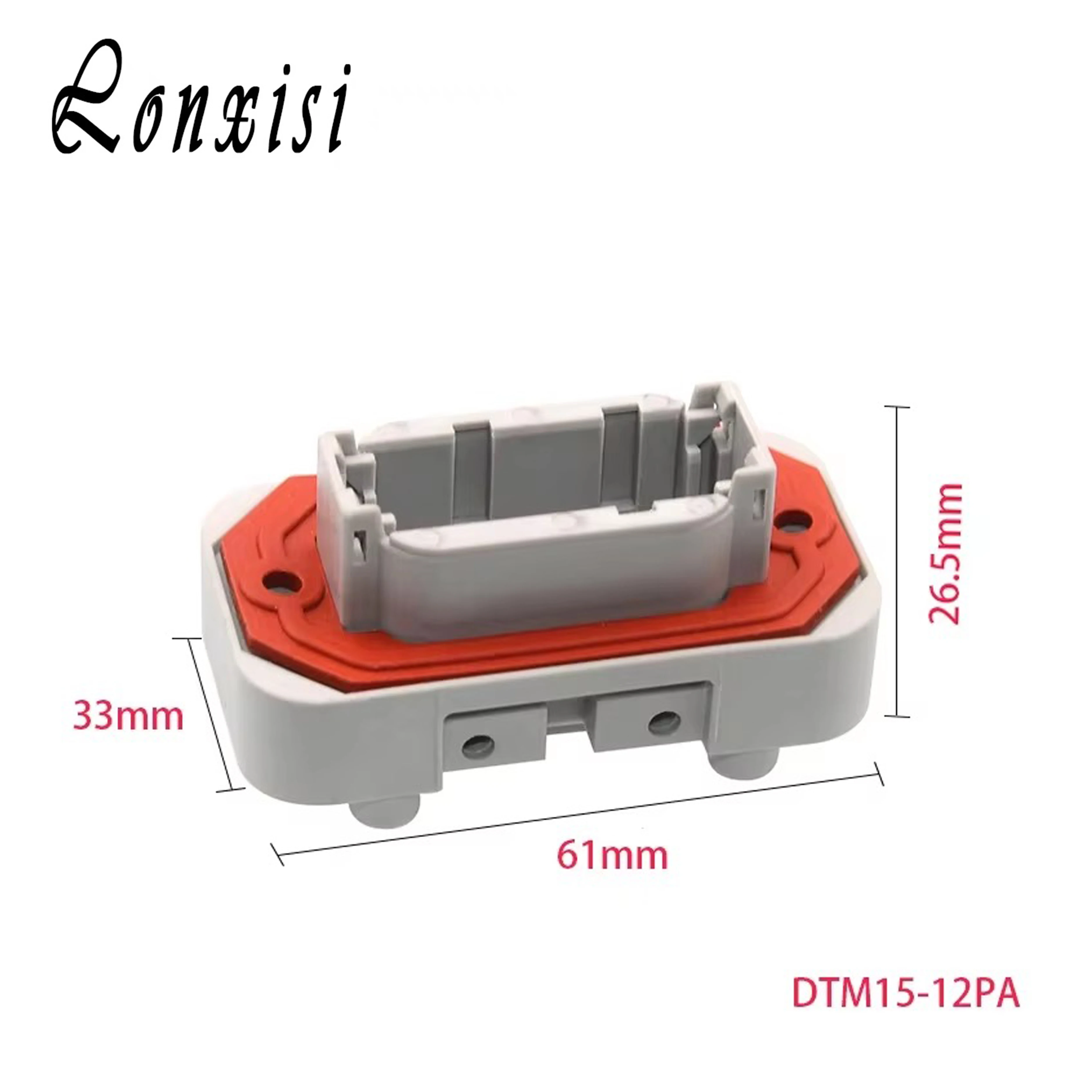 

1 Set 12 Pin For Desch Type Beidou Navigation Waterproof Male Connector DTM15-12PA PBC Straight Needle Seat DTM06-12/S