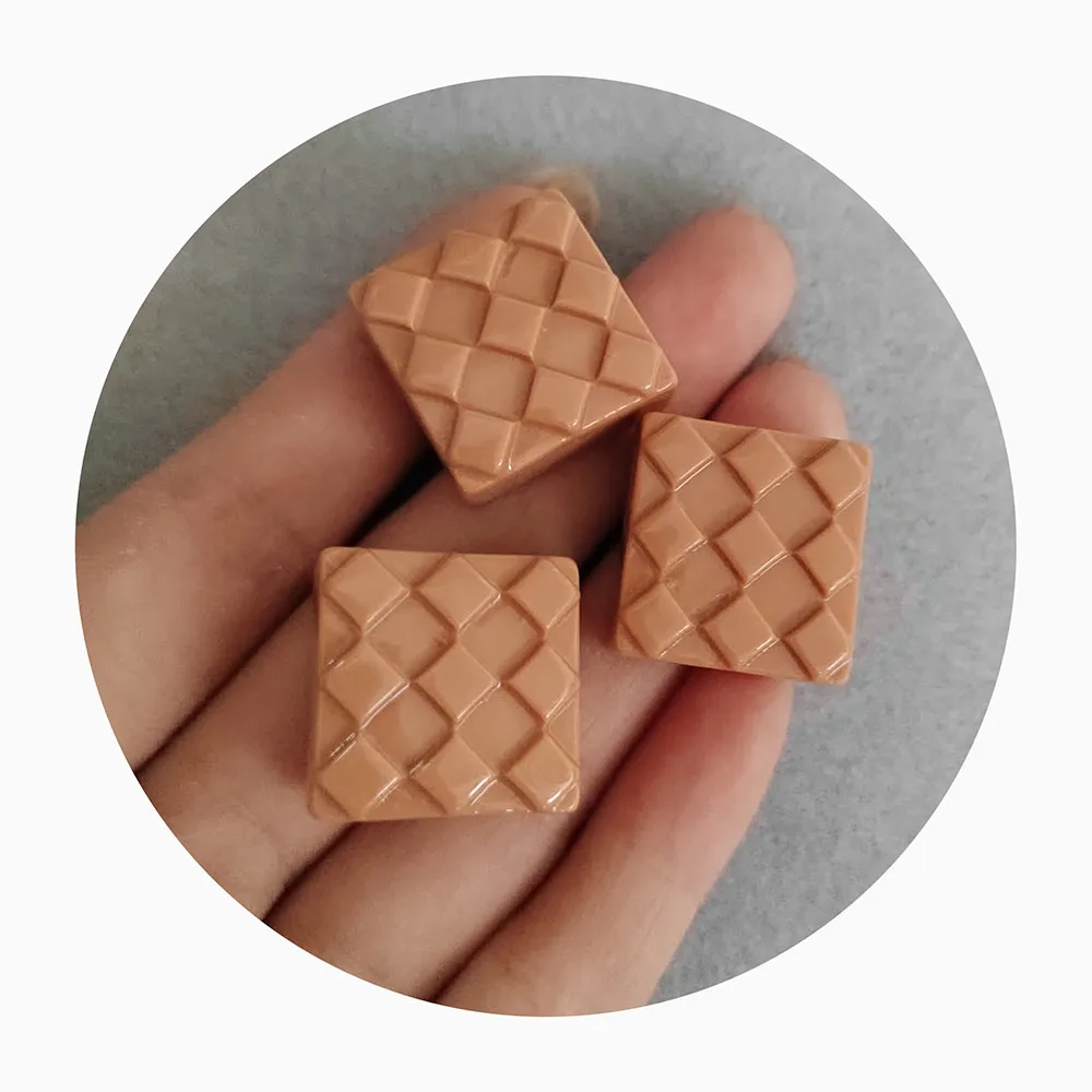 Assorted Mixed Artificial  Chocolate Candy Resin Flatback Flat Back Cabochon Craft Decoration Slime Beads For DIY Crafts
