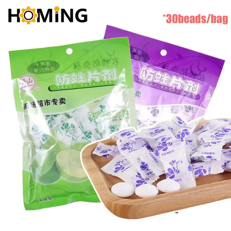 1bag Camphor Balls Moth Ball Shoe Deodorizer Cabinet Closets Drawers Clothes Odor Removal Wardrobe Anti-insect Anti-moth Pills