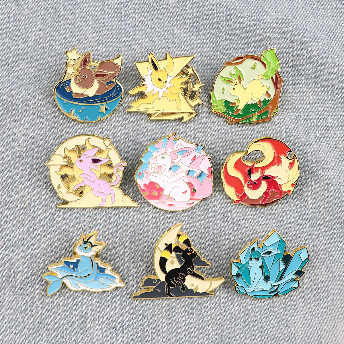 Anime Animals Cute Enamel Pins Animal Spirit Brooch Clothes Backpack Lapel Badges Collection Fashion Jewelry Accessories Gifts